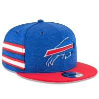 Men's Buffalo Bills New Era Royal/Red 2018 NFL Sideline Home Official 9FIFTY Snapback Adjustable Hat 3058560